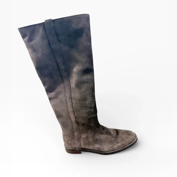 Blondo Waterproof Deacon Suede Knee High Boots Chocolate/Gray – Sz 9M